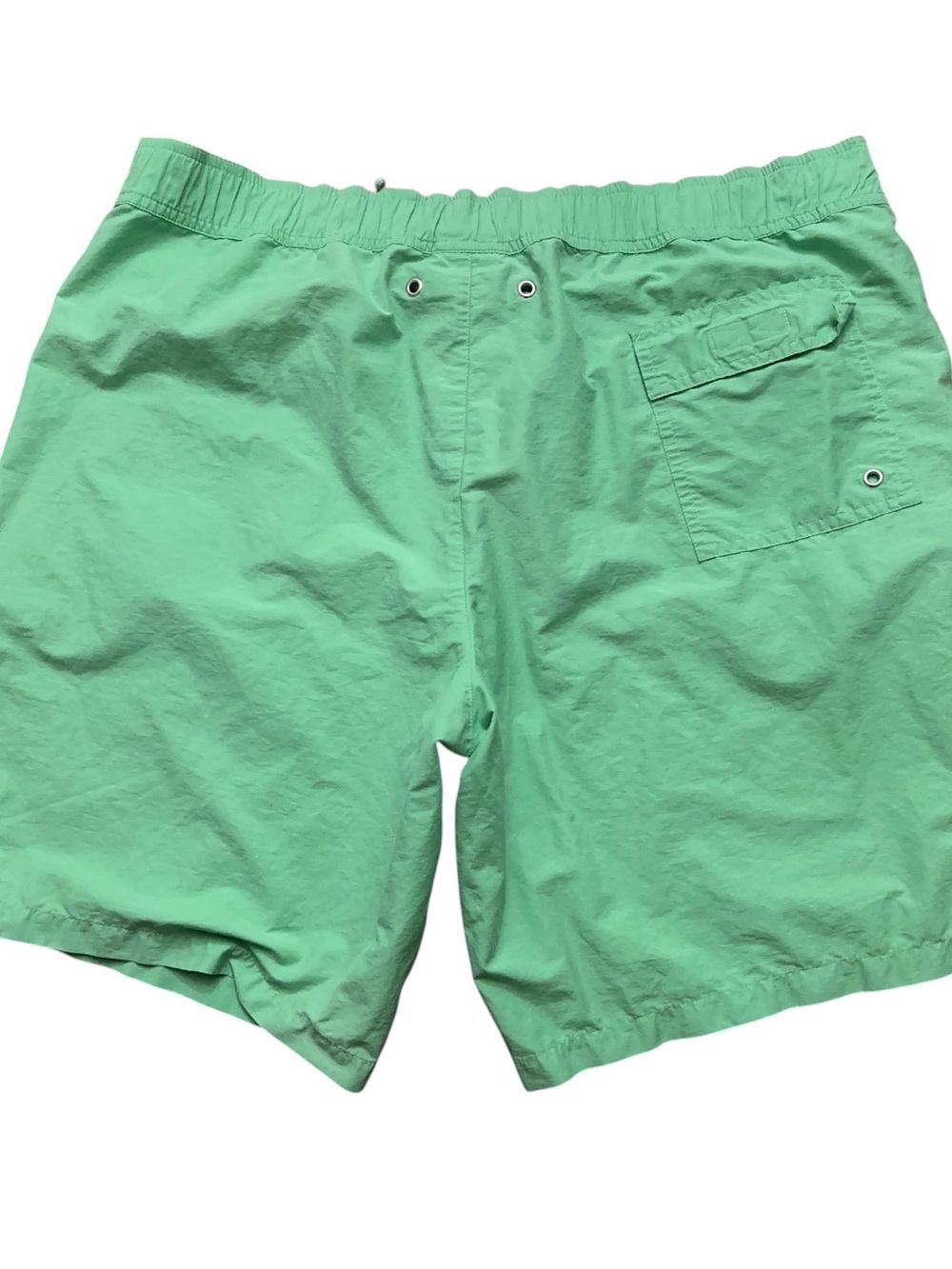Lacoste Swim Trunks Shorts Mens 8 3XL Drawstring 9" Seafoam Green Vintage